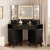 Makeup Vanity with 3 Way Mirror and Light,48" Vanity Desk with 3 Drawers,2 Cabinets & Shelf - 2 of 4