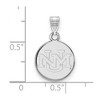 Black Bow Jewelry 14k White Gold New Mexico Lobos NCAA Small Pendant - 2 of 3