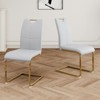 NicBex Modern Dining Chairs with Faux Leather Padded Seat,Armless Chairs with Chrome Metal Legs for Kitchen,Living Room - 2 of 4