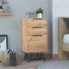 TiramisuBest Rustic Brown Finish Chest with Storage Drawers Clipped Corners Transitional Style Wooden Bedroom Furniture 1pc with Brown for D - 2 of 4
