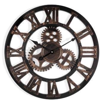 20" Wall Clock with Raised Gears/Numbers - Westclox
