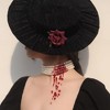 Handmade Blood Drip Pearl Choker - Vampire Gothic Necklace for Costume Parties - 4 of 4