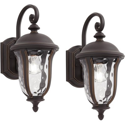 John Timberland Park Sienna Rustic Vintage Outdoor Wall Light Fixtures ...