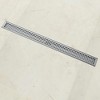 Whizmax Linear Drain, Brushed Nickel Shower Floor Drain, High Flow Shower Drain Kit with Removable Grid Cover, Hair Filter,Stainless Steel - 4 of 4
