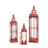 Melrose Ornamental Metal Floor Lantern (Set of 3) - 3 of 4