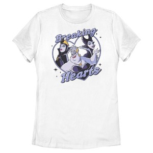 Women's Disney Villains Valentine's Day Breaking Hearts T-Shirt - 1 of 4