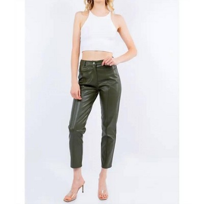Women's PU Leather Cropped Pants - WHITEROOM+CACTUS