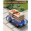 Heavy Duty Steel Garden Wagon Cart 500lb Capacity with Removable Sides 10in Tires for Yard Lawn Farm Warehouse - 2 of 4