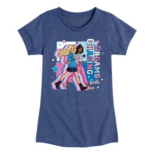 Girls' - Barbie - Chasing Dreams Fitted Short Sleeve Graphic T-Shirt - 1 of 4