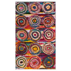 Multi Abstract Knotted Accent Rug - (3