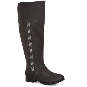 Avenue Wide Fit Nadia Grey Tall Boot - 1 of 4