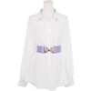 INSPIRE CHIC Women's Bow Buckle Elastic Waist Seal Belts - 4 of 4