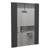 GlasFlength Decorative Wall Mirrors Wall Art Rectangle Mirror Vanity Mirror Accent Mirror Metal Frame Mirror for Living Room, Black, 17.7"*0.7"*60" - 3 of 4