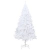 Aghana Digitals 70.9in Pre-Lit White PVC Steel Christmas Tree, LED Lights, Cone-Shaped, - 3 of 4