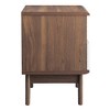 Modway Envision Mid-Century Nightstand – Walnut White Bedside Table with Open Shelf and Soft-Close Storage Drawer - 4 of 4