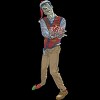 Women's Design By Humans Christmas Zombie By Ayota Racerback Tank Top - 2 of 3