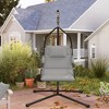 Outsunny Hammock Swing Chair with Stand and PA Coating Oxford Fabric Cushion, Steel Frame Hanging Swing Chair for Indoor and Outdoor - 2 of 4