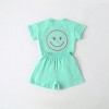 MyKids-Usa Baby Smiley & Slogan Print Tops Combo Shorts Sets - 4 of 4