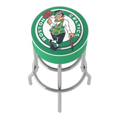 Boston Celtics Green Swivel Bar Stool with Chrome Legs
