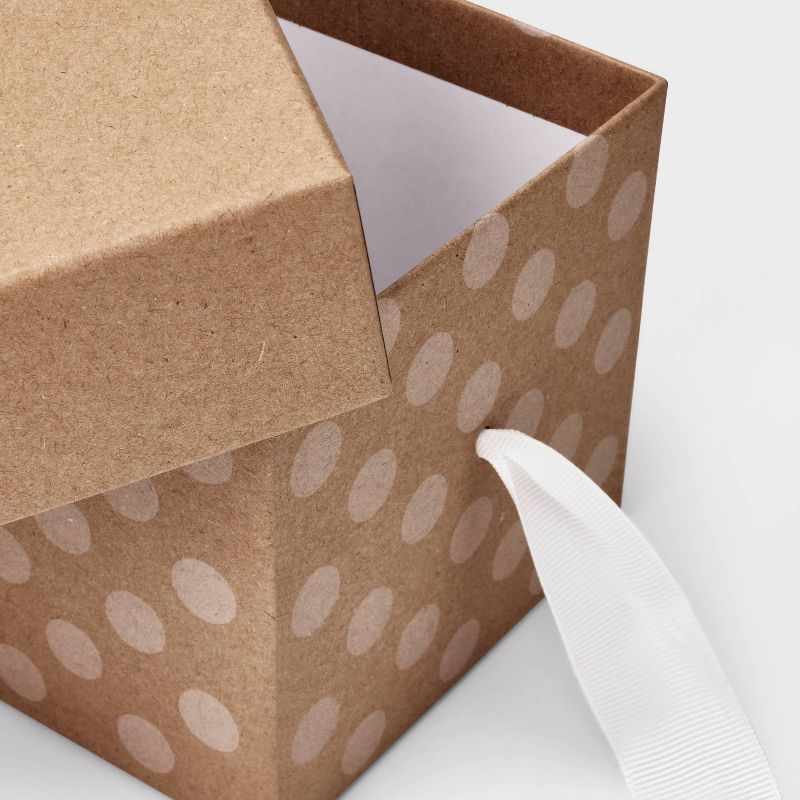Kraft with White Dots Gift Box - Spritz&#8482;, 3 of 4