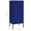 vidaXL Storage Cabinet Freestanding File Cabinet with Shelves for Office Steel - 4 of 4