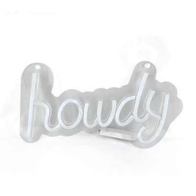 Faux Neon Light Howdy - Bullseye's Playground™