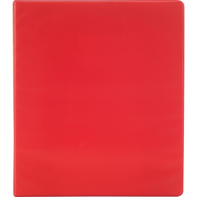 Simply 3 Round Ring Non-View Binder Red 26589CT