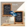 MPM Rustic Torched Wood Tabletop Chalkboard with Legs/Vintage Wedding Table Sign/Small Kitchen Antique Wooden Frame (9.5� x 14� Inches) - image 4 of 4