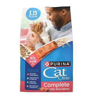 Purina Cat Chow Complete Fish, Seafood and Salmon Flavor Dry Cat Food - 3.15lbs