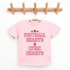Football Hearts & Lyric Charts - Kids Youth Short Sleeve Tee and Toddler Short Sleeve Tee - 2 of 3