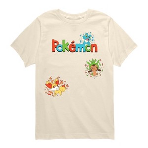 Boys' - Pokémon - Gen 6 Chespin, Froakie, Fennekin Short Sleeve Graphic T-Shirt - 1 of 4