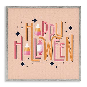 Stupell Industries Happy Halloween with Candy Framed Giclee Art - 1 of 4