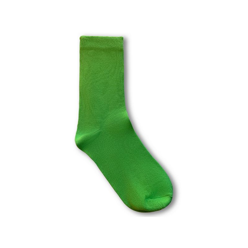 LECHERY Women's Grass Green Quarter Crew Socks (1 Pair) - One Size, Grass Green, 2 of 4
