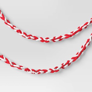72" Christmas Tube Yarn Garland Red/White - Wondershop™ - 1 of 3