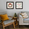 2- Piece Vignette Gingerbread Wreath Black Framed Wall Art for Living Room, Bedroom Wall Art Print for Home Decor by Nicole DeCamp - 4 of 4