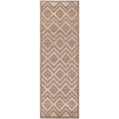 Nourison Versatile Solid Diamond Indoor Outdoor Flatweave Area Rug
