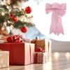 Unique Bargains Christmas Fabric Gift Bow Decoration 7.09"x9.06" 2 Pcs - 2 of 4
