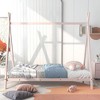 CAVINAS Twin Size Tent-Shaped Floor Bed,Toddler Floor Bed with Slat and Metal Frame,Children's Floor Bed for Girls & Boys,No Box Spring Needed - 2 of 4