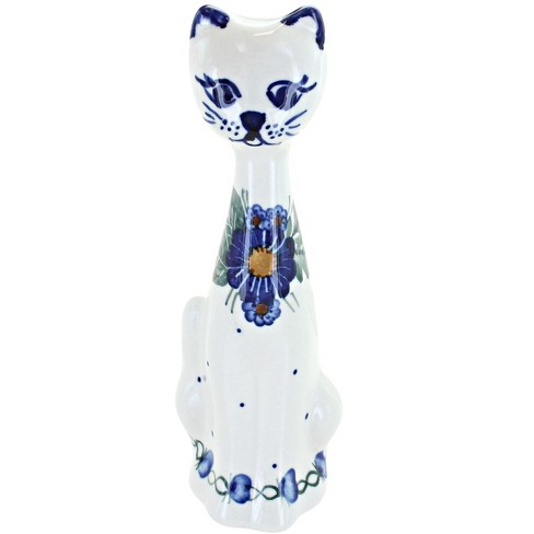 Blue Rose Polish Pottery 40B WR Unikat Small Cat - image 1 of 1