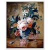 Art Remedy Jan van Huysum - A Delft Vase with Flowers Vintage Classic Roses Wall Art Framed - 2 of 4