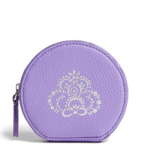 Vera Bradley Women's Outlet Faux Leather Essential Round Zip Pouch - 1 of 3