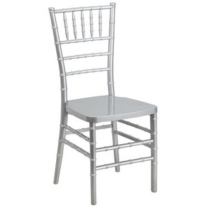 Riverstone Furniture Collection Resin Chiavari Chair Silver