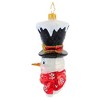 Christopher Radko 5.0 Inch It's Chilly At The Top Snowman Carrot Nose Tree Ornaments - 3 of 3
