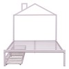 Vynxaria Twin Size Metal Platform Bed with House-Shaped Headboard & 2 Storage Drawers - 4 of 4