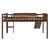 NicBex Full Size Loft Bed Pine Bed Frame with Slide, Ladder and Full Length Guardrail, No Box Spring Required - 3 of 4