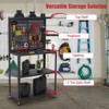 32" Heavy-Duty Steel Workbench with Hooks & 2-Tier Shelves – 460 lbs Capacity Metal Tool Organizer for Garage, Workshop & DIY Projects - 4 of 4