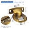 Unique Bargains Zinc Alloy Magnetic Floor Door Stop with Self Adhesive and Screw Mount - 2 of 4