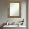 Amanti Art Luxe Non-Beveled Framed Bathroom Vanity Wall Mirror - 4 of 4