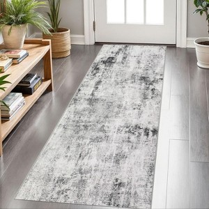 Washable Non-Slip Area Rugs: Modern Abstract Neutral Carpet, Soft Stain Resistant Rugs for Living Room, Bedroom, Home, Office - 1 of 4