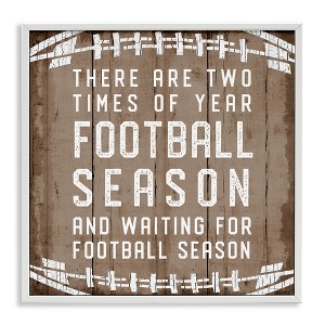 Stupell Industries Time of Year Football Season, 17" x 17" - 1 of 4